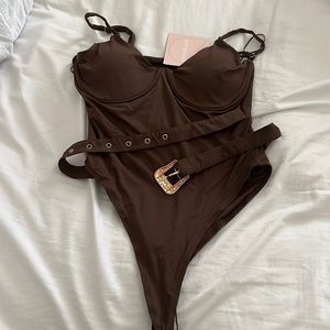 Kittenish bathing suit